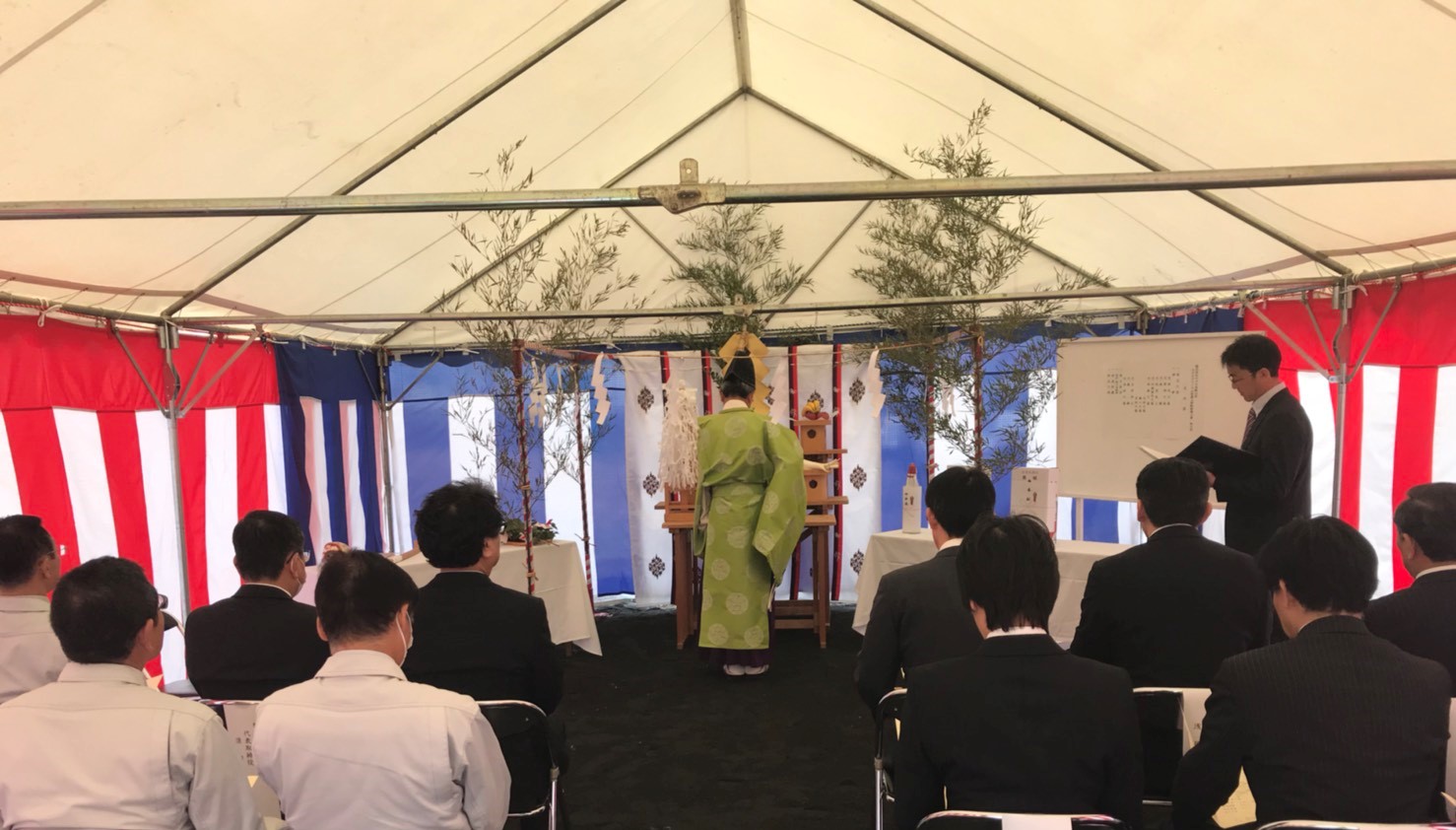 地鎮祭の様子